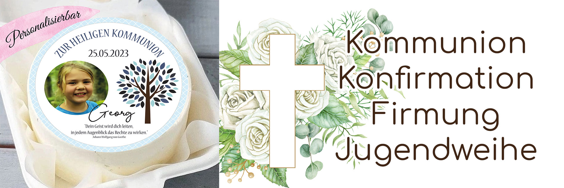 Tortenuafleger Kommunion Konfirmation