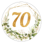 Preview: Tortenaufleger rund Geburtstag 70