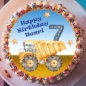 Preview: Muffinaufleger Tortenbild Baustelle personalisiert