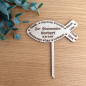 Preview: Cake Topper Christenfisch PERSONALISIERT