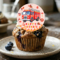Preview: Muffinaufleger Feuerwehr & Equipment für Geburtstag