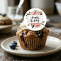 Preview: Muffinaufleger Rosen 4 cm 24 Stück