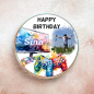 Preview: Tortenbild Gamer "Happy Birthday" personalisiert