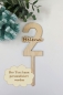 Preview: Holzaufsatz NAME UND ZAHL individuall