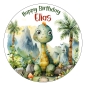 Preview: Tortenbild Tortenaufleger Dino Dinosaurier