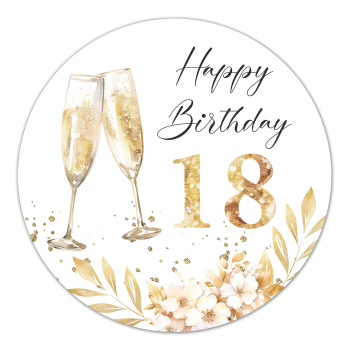 Tortenaufleger Happy Birthday 18