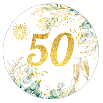Tortenaufleger Happy Birthday 50