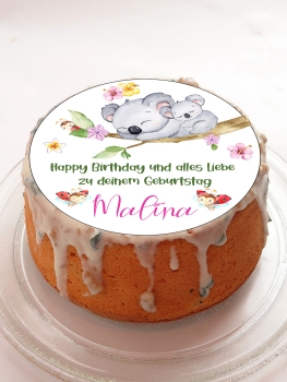Tortenbild Koalas Muffin Topper
