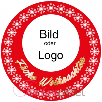 Tortenbild Esspapier Oblaten Weihnachten Schneeflocken