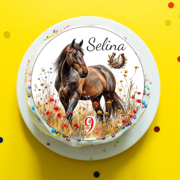 Cupcake-Deko Pferdemotiv