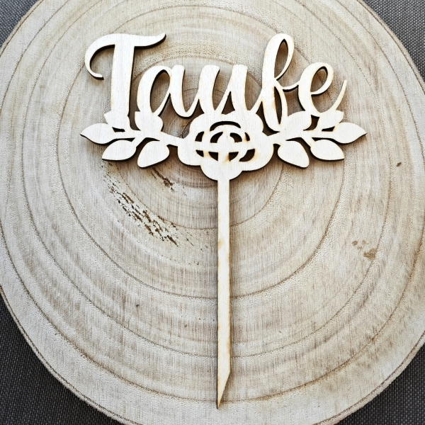 Holztopper Taufe KOmmunion Konfirmation Firmung