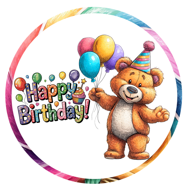 Tortenaufleger 20 cm aus Dekorpapier Plus mit Bär