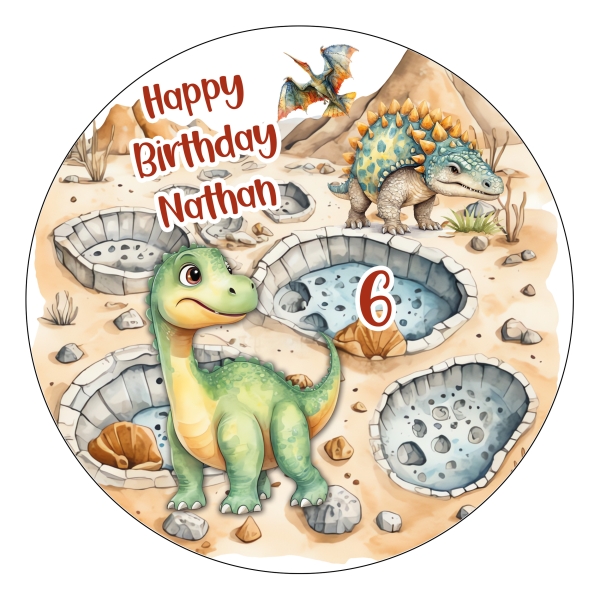 Tortenbild Tortenaufleger Dino Dinosaurier