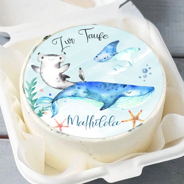 Tortenbild WAL oder Muffinaufleger personalisiert