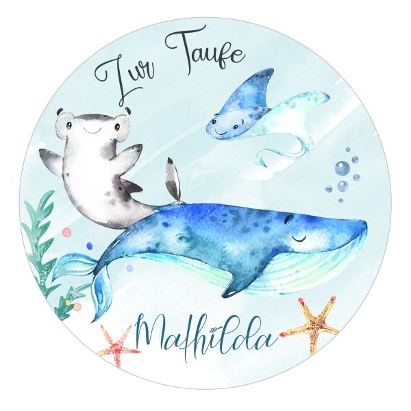 TAUFE WAL Bild Torten Aufleger Muffin Topper Zur Taufe ELEFANT personalisiert Muffin Aufleger