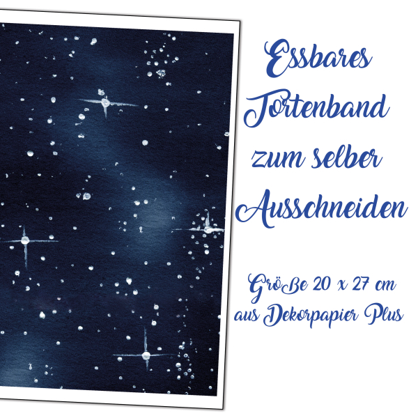 Essbares Weltall&Sternenhimmel-Dekorblatt