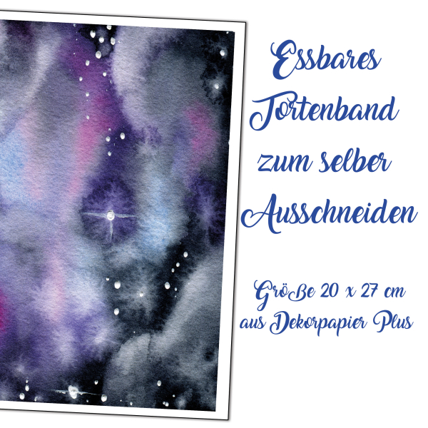 Essbares Weltall-Dekorblatt