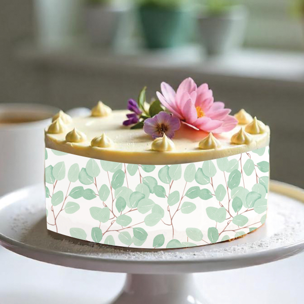 Essbares Eukalyptus-Dekorblatt