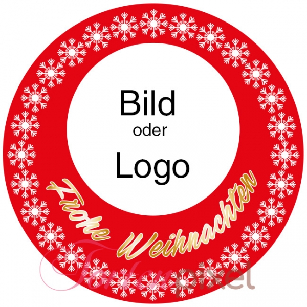 Tortenbild Esspapier Oblaten Weihnachten Schneeflocken